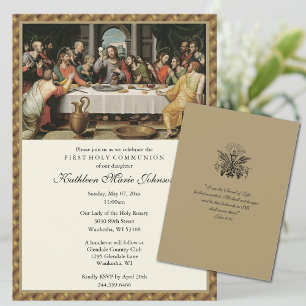 Catholique Jésus Première communion Invitations