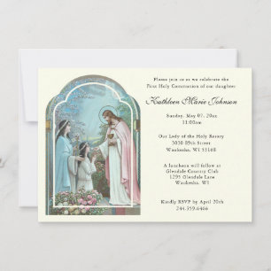 Catholique Jésus Première communion Invitations