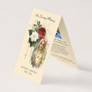 Catholique Vierge Marie Prière Carte Sainte