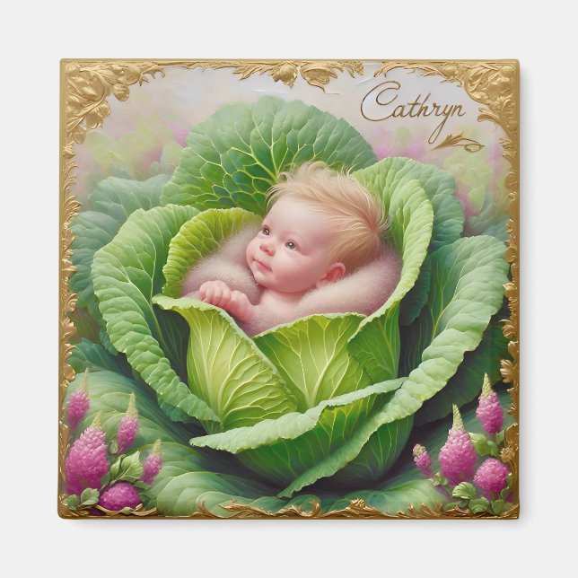 CATHRYN ~ Dans le carré de choux ~  Magnet (Devant)