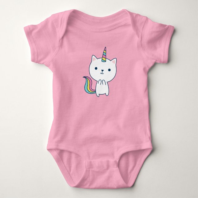 Caticorn | Body bébé | Rose (Devant)