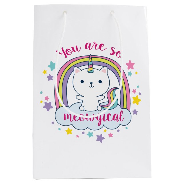 Catimaïs | Sac cadeau | Sac Goodie | Blanc (Devant)