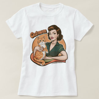 Catmaman Cat Retro T-shirt Vintage chat gingembre