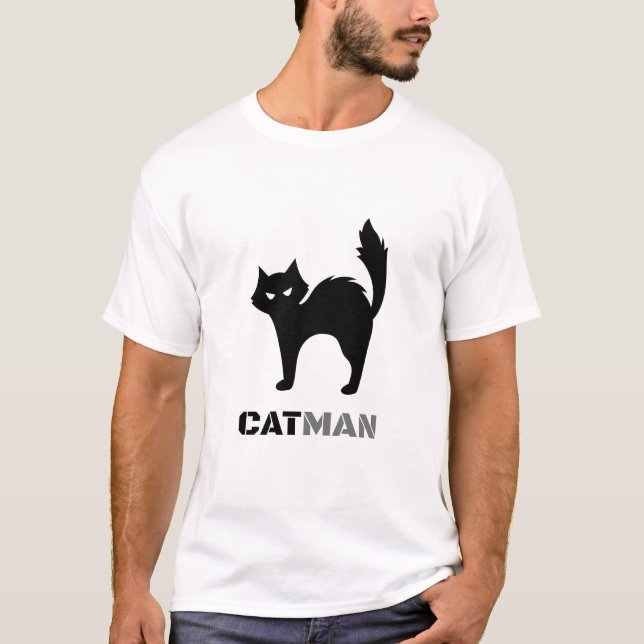 CatMan – Funny Cool Cat T-Shirt for Pet Lovers (Devant)