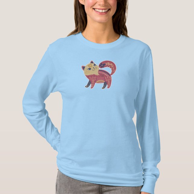 Cats are my Favorite Longsleeve Women's T-Shirt (Devant)
