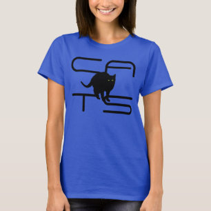 "CATS" avec T-shirt en silhouette de chat noir