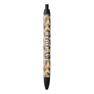 Cats Camouflage du désert Stylo à encre rouge