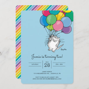 CATS D'ANNIVERSAIRE par Sandra Boynton Invitation