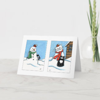 Cats et That Pesky Robin | Carte de Diptych Christ