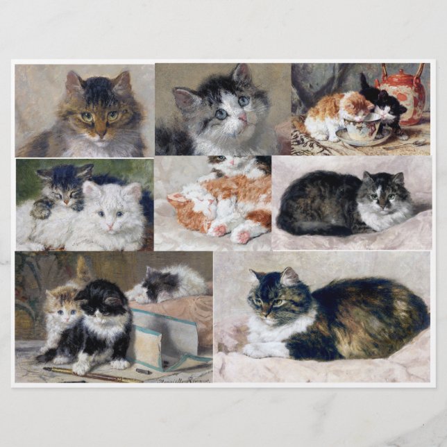 Cats & Kittens art par Henriette Ronner (Devant)