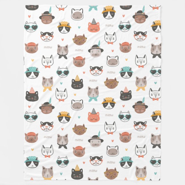 Cats Kool 60x80 Couverture en polaire (Devant)