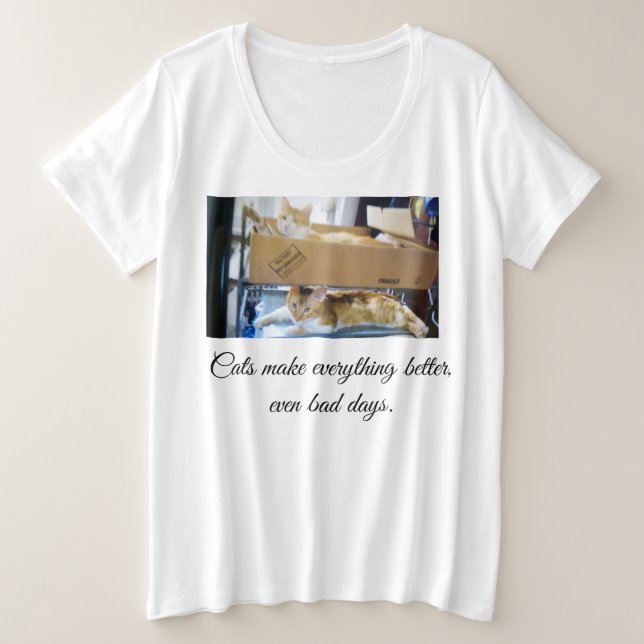 Cats Makes Everything Better Front Back Heart Paw  (Design devant)