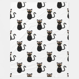 Cats noirs 60x80 Couverture en polaire