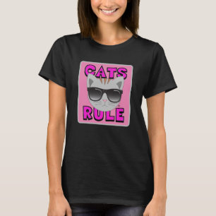 CATS RULE MAIN Amoureux des chats tshirt