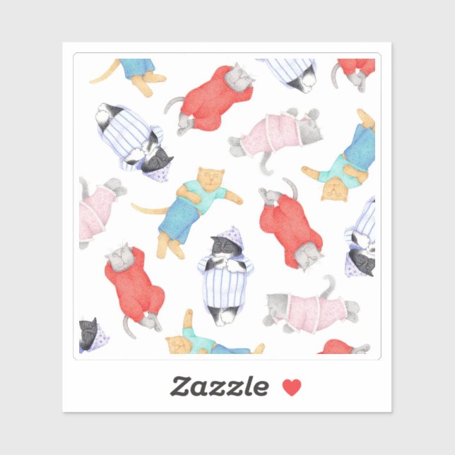 CATS Sticker en vinyle PAJAMAS 4x4 (Feuille)