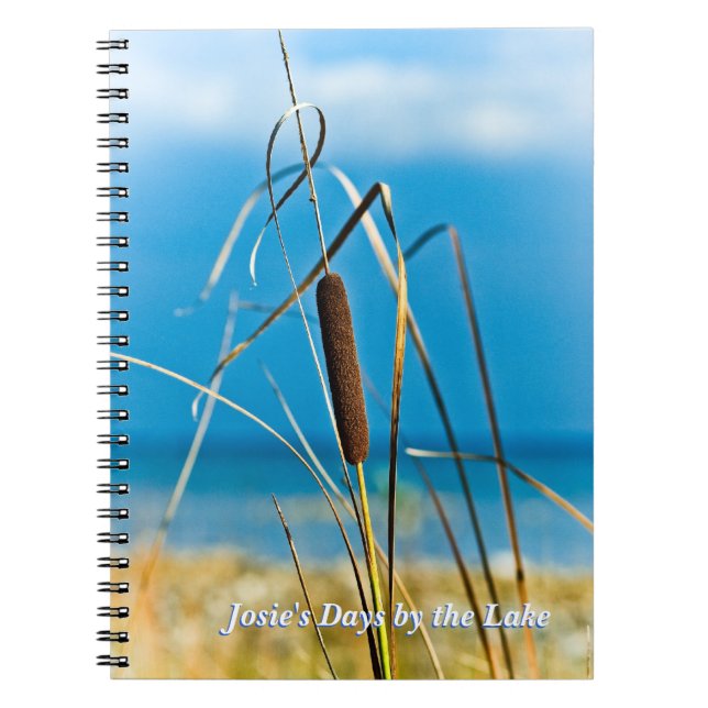 Cattail près du Carnet personnalisé Lake Shore (Devant)