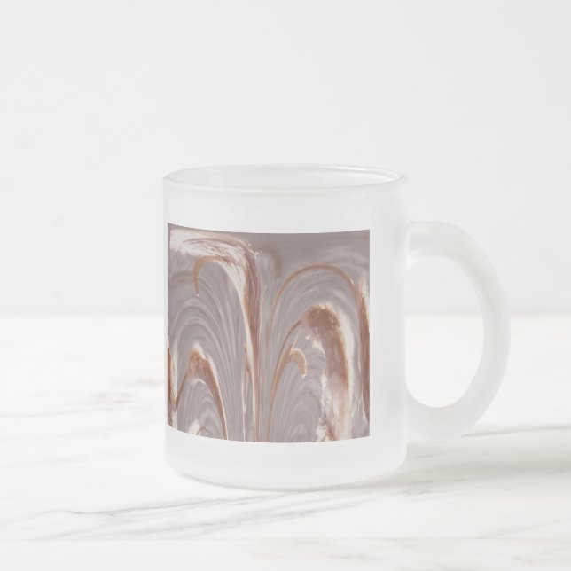 Cattails Abstraite Mug en verre - Heather (Droit)