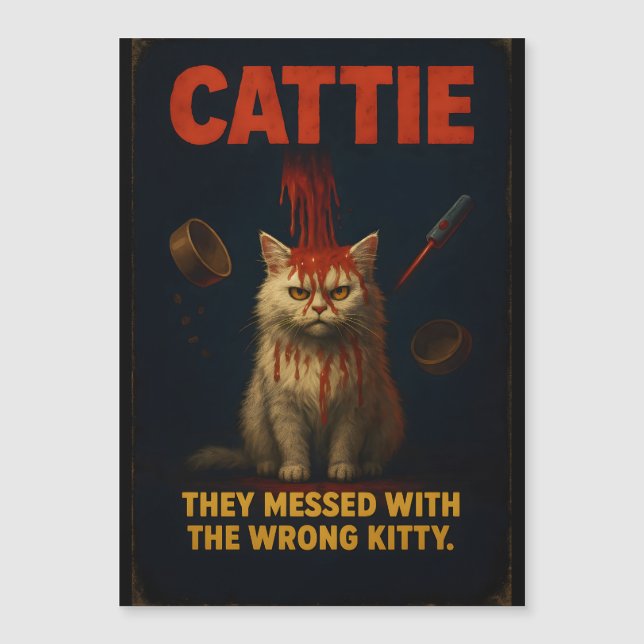 CATTIE – Parodie drôle et horrible de chat (Devant)