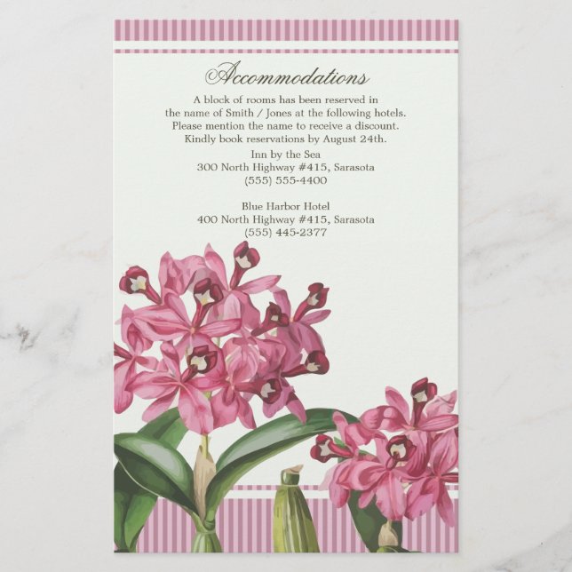 Cattleya Orchidée rose Mariage Directions (Devant)