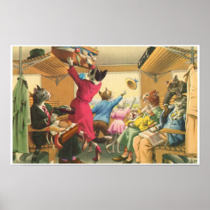 CATWALKS : Catastrophe dans le train - Poster Art