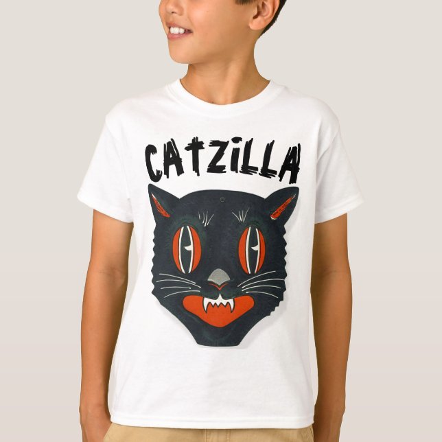 CATZILLA, Funny Boys T-shirts pour enfants (Devant)