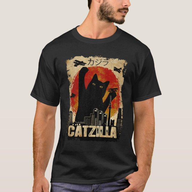 Catzilla vintage - Drôle Kitten Et Pullover Chat H (Devant)
