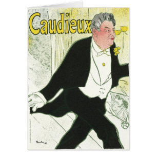 Caudieux par Toulouse Lautrec, Art Nouveau Vintage