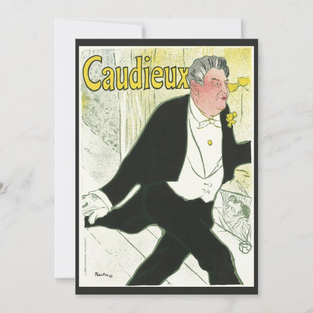Caudieux par Toulouse Lautrec, Art Nouveau Vintage (Devant)