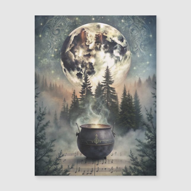 Cauldron de Forêt Lune Mystique - Art Magique De C (Devant)