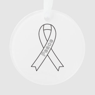 Cause de l'ornement de la paix au ruban