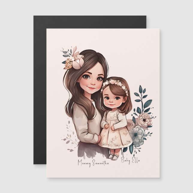 Caution adorable mère et fille (3) (Devant / Derrière)