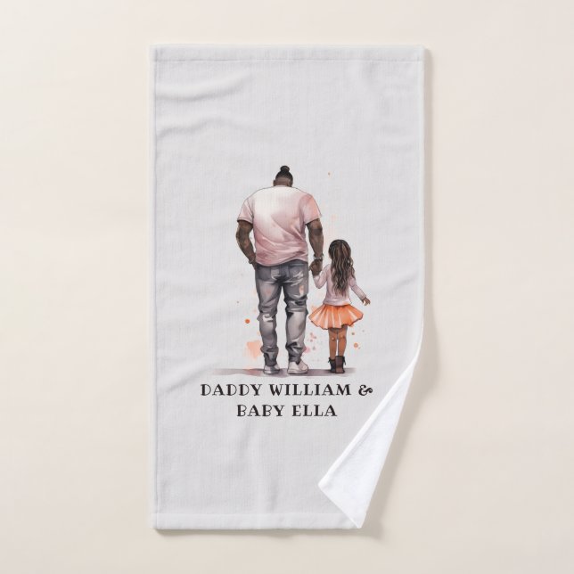 Caution père et fille noire (5) (Serviette à main)