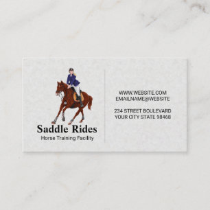Cavalcade à Cheval Carte de Visite Équestre