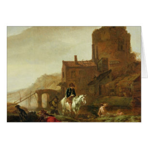 Cavalier et baigneur