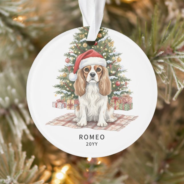 Cavalier King Charles Spaniel de Noël personnalisé (Arbre)