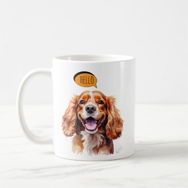 Cavalier King Charles Spaniel Mug (Gauche)