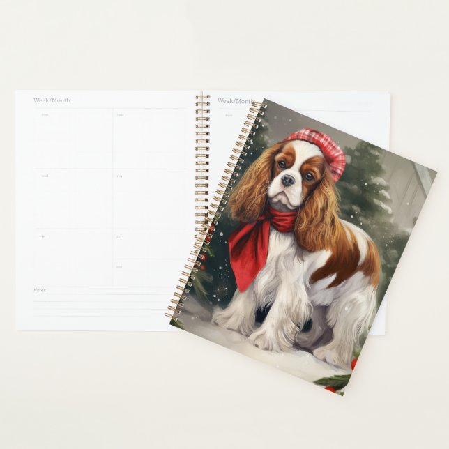 Cavalier King Charles Spaniel Noël Chien (Devant avec enveloppe)
