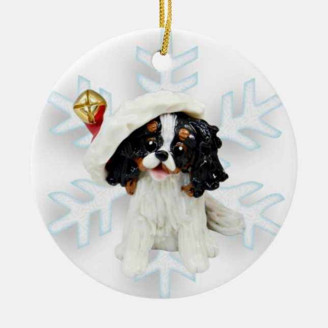 Cavalier King Charles Spaniel ornement de Noël (Devant)
