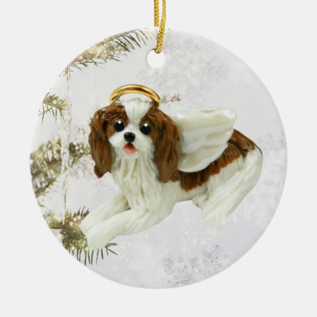 Cavalier King Charles Spaniel ornement de Noël (Devant)