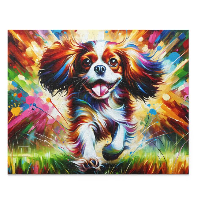 Cavalier King Charles Spaniel Puzzle : Blenheim (Cavalier King Charles Spaniel Blenheim Dog Jigsaw Puzzle 500 Piece Acrylic Art New)
