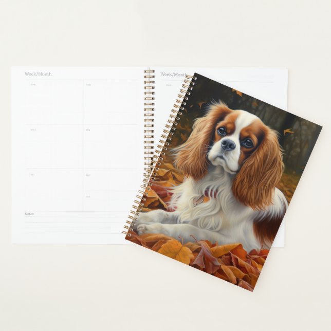 Cavalier King en automne Feuilles automne Inspirat (Devant avec enveloppe)