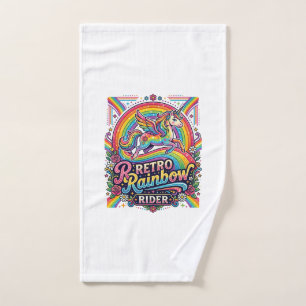 Cavalier Licorne Arc-en-Ciel Rétro