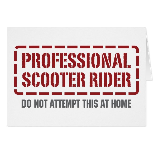 Cavalier professionnel de scooter (Devant horizontal)