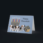 Cavalier roi Charles Espagnol Chanukah Carte Menor<br><div class="desc">Se souvenir de sa famille et de ses amis pendant la saison de Chanukah est un merveilleux moyen de rester en contact avec les gens qui vous aiment et qui vous tiennent à coeur. J'ai créé ces cartes de chien Chanukah avec amour et attention et je suis sûr que quiconque...</div>