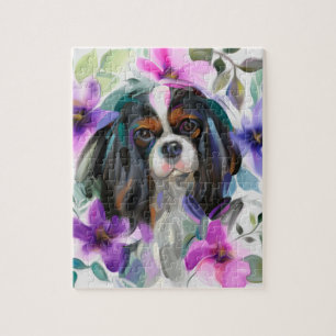 cavalier roi charles spaniel PUZZLE   Tricolore