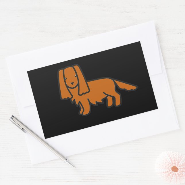 cavalier roi charles spaniel ruby autocollant (Enveloppe)
