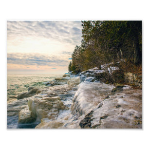 Cave Point - Icy Shorts - Sunrise - Photo Imprimer