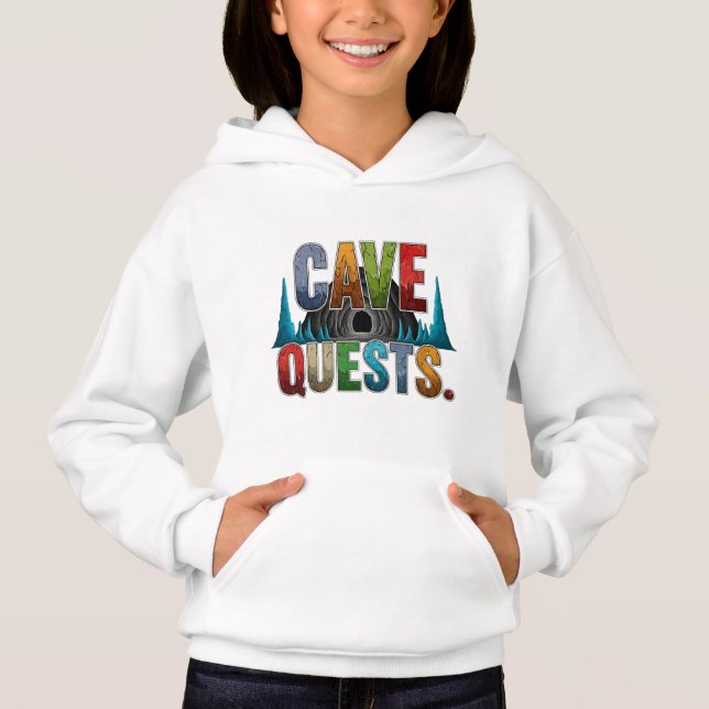 Cave Quests Femme Aventure sweat - shirt à capuche (Devant)