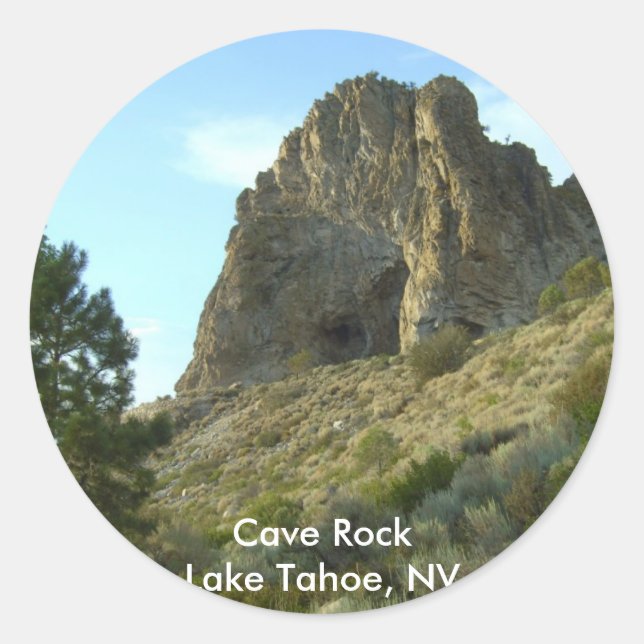 Cave Rock Lake Tahoe, Nevada Stickers (Devant)