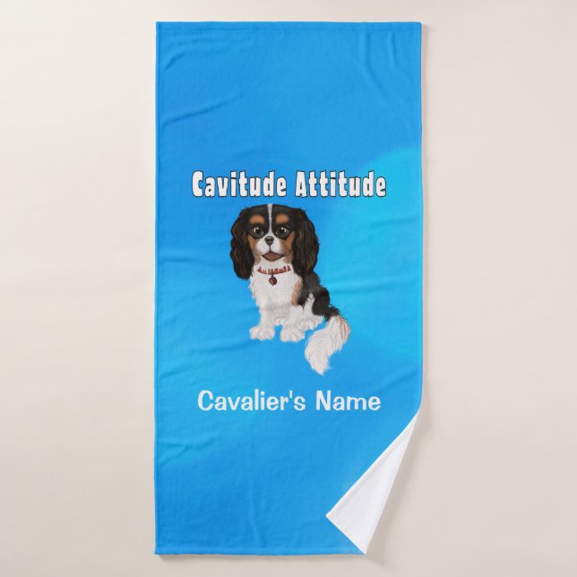 Cavitude Cavalier Tri Colorée (Serviette de bain)